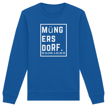 Müngersdorf Koordinaten (großer Druck auf der Brust) - Organic Basic Unisex Sweatshirt