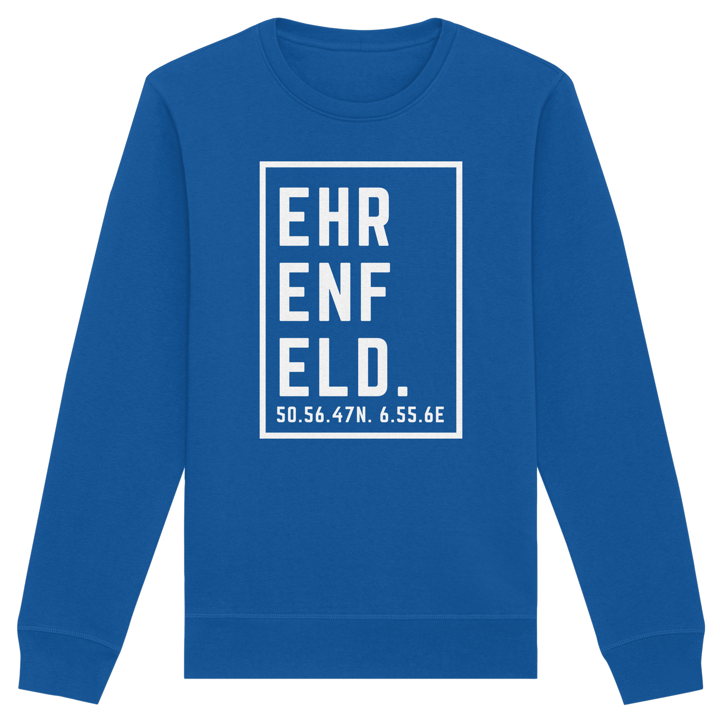 Ehrenfeld Koordinaten (großer Druck auf der Brust) - Organic Basic Unisex Sweatshirt