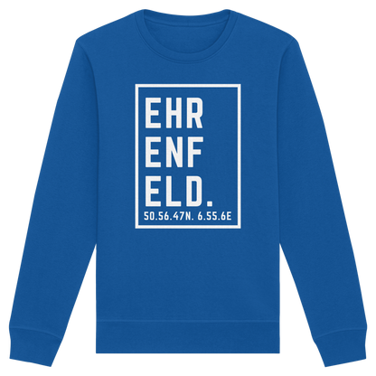 Ehrenfeld Koordinaten (großer Druck auf der Brust) - Organic Basic Unisex Sweatshirt