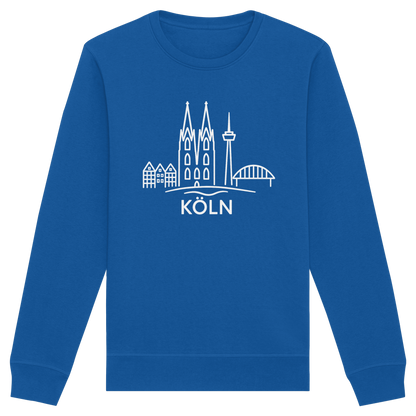 Köln Skyline (großer Druck auf der Brust) - Organic Basic Unisex Sweatshirt