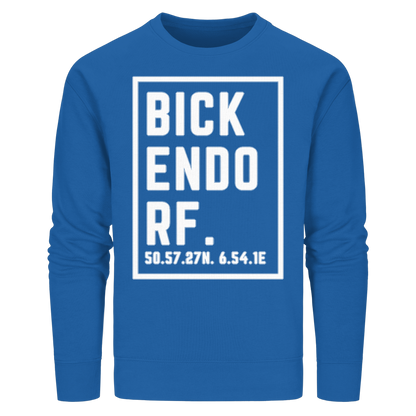 Bickendorf Koordinaten (großer Druck auf der Brust) - Organic Basic Unisex Sweatshirt