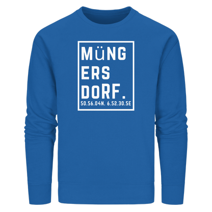 Müngersdorf Koordinaten (großer Druck auf der Brust) - Organic Basic Unisex Sweatshirt