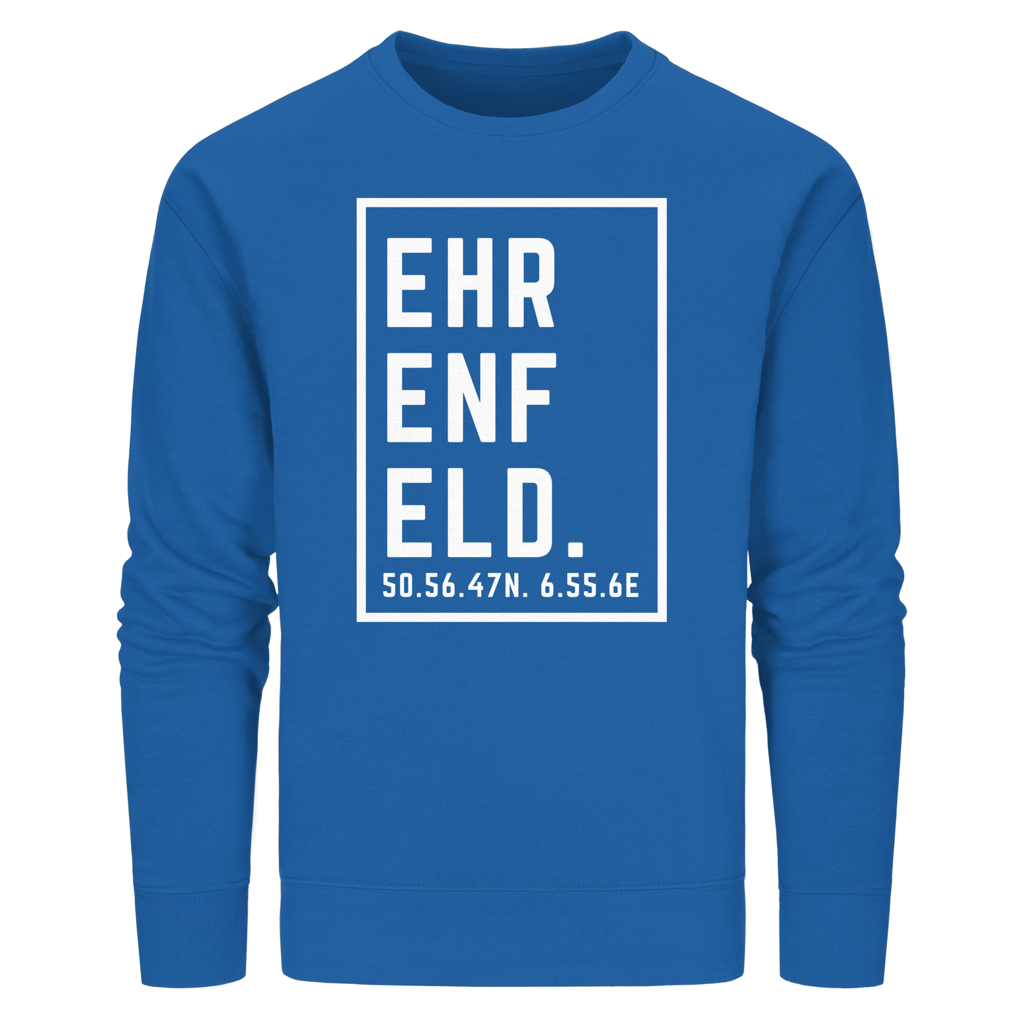 Ehrenfeld Koordinaten (großer Druck auf der Brust) - Organic Basic Unisex Sweatshirt