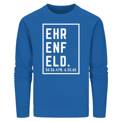 Ehrenfeld Koordinaten (großer Druck auf der Brust) - Organic Basic Unisex Sweatshirt