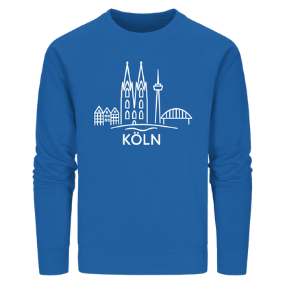 Köln Skyline (großer Druck auf der Brust) - Organic Basic Unisex Sweatshirt