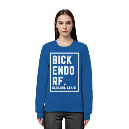 Bickendorf Koordinaten (großer Druck auf der Brust) - Organic Basic Unisex Sweatshirt