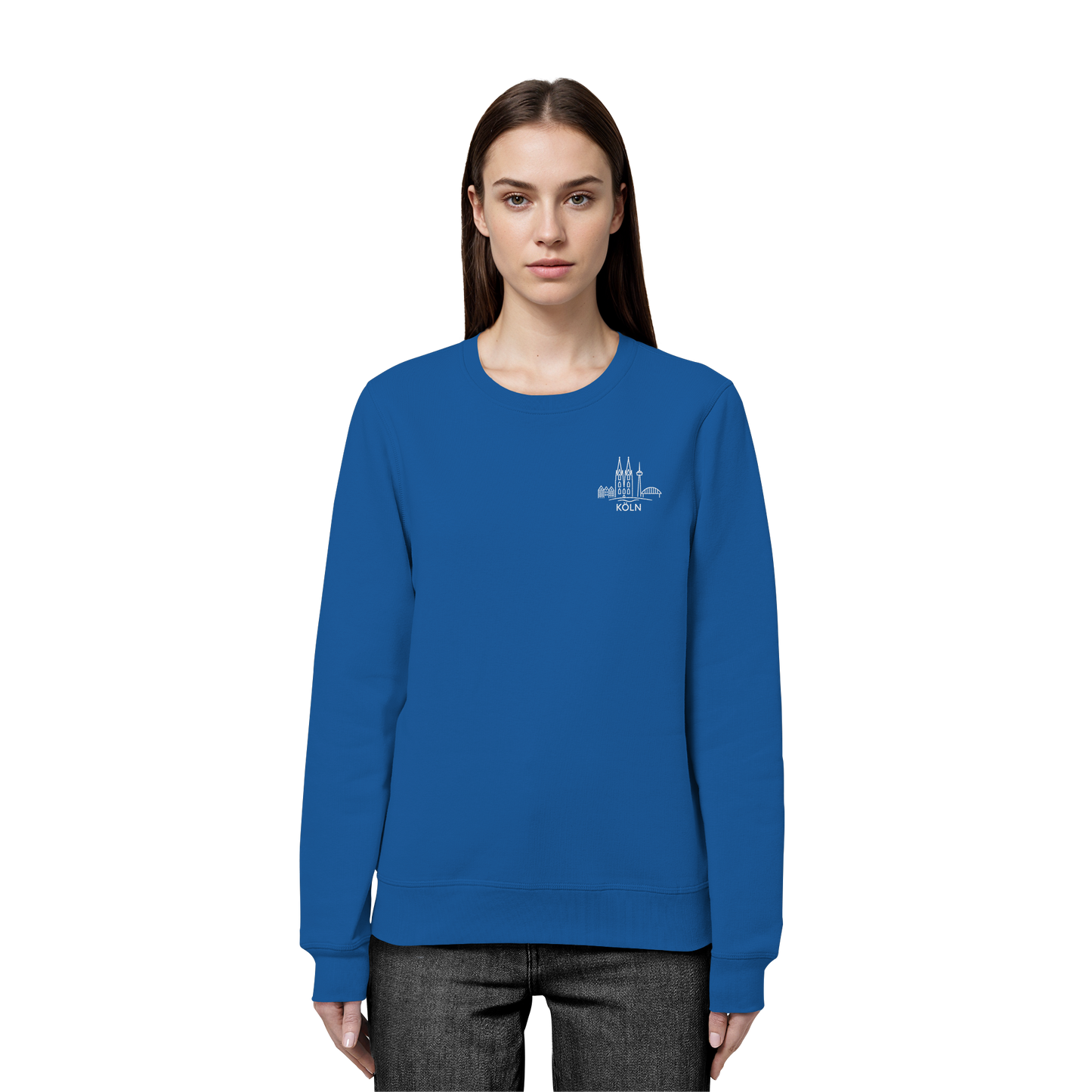 Köln Skyline Stick - Organic Basic Unisex Sweatshirt