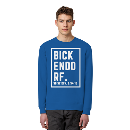 Bickendorf Koordinaten (großer Druck auf der Brust) - Organic Basic Unisex Sweatshirt
