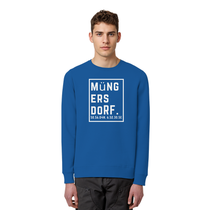 Müngersdorf Koordinaten (großer Druck auf der Brust) - Organic Basic Unisex Sweatshirt