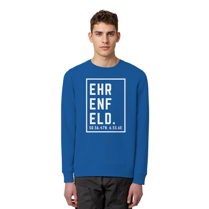 Ehrenfeld Koordinaten (großer Druck auf der Brust) - Organic Basic Unisex Sweatshirt