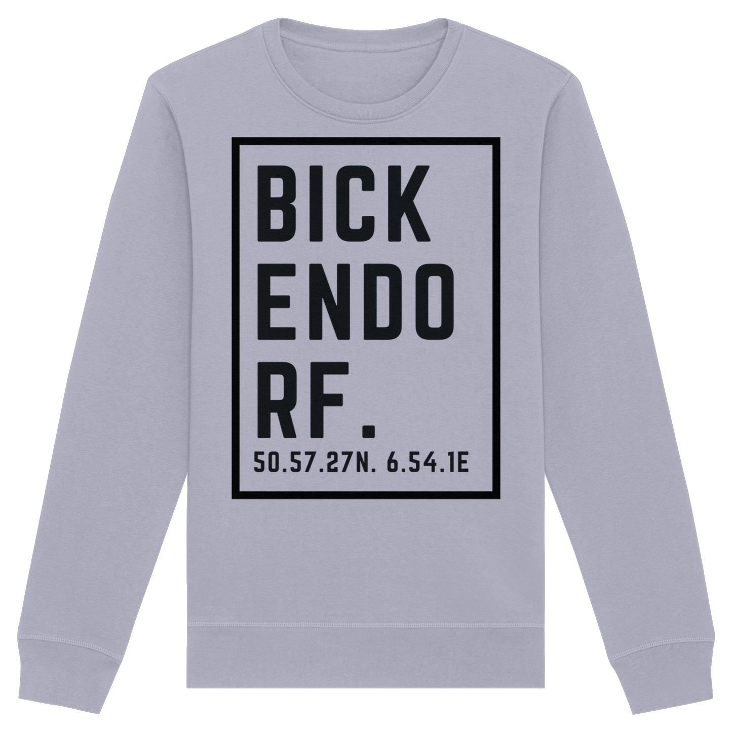 Bickendorf Koordinaten (großer Druck auf der Brust) - Organic Basic Unisex Sweatshirt