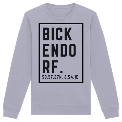 Bickendorf Koordinaten (großer Druck auf der Brust) - Organic Basic Unisex Sweatshirt