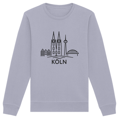 Köln Skyline (großer Druck auf der Brust) - Organic Basic Unisex Sweatshirt