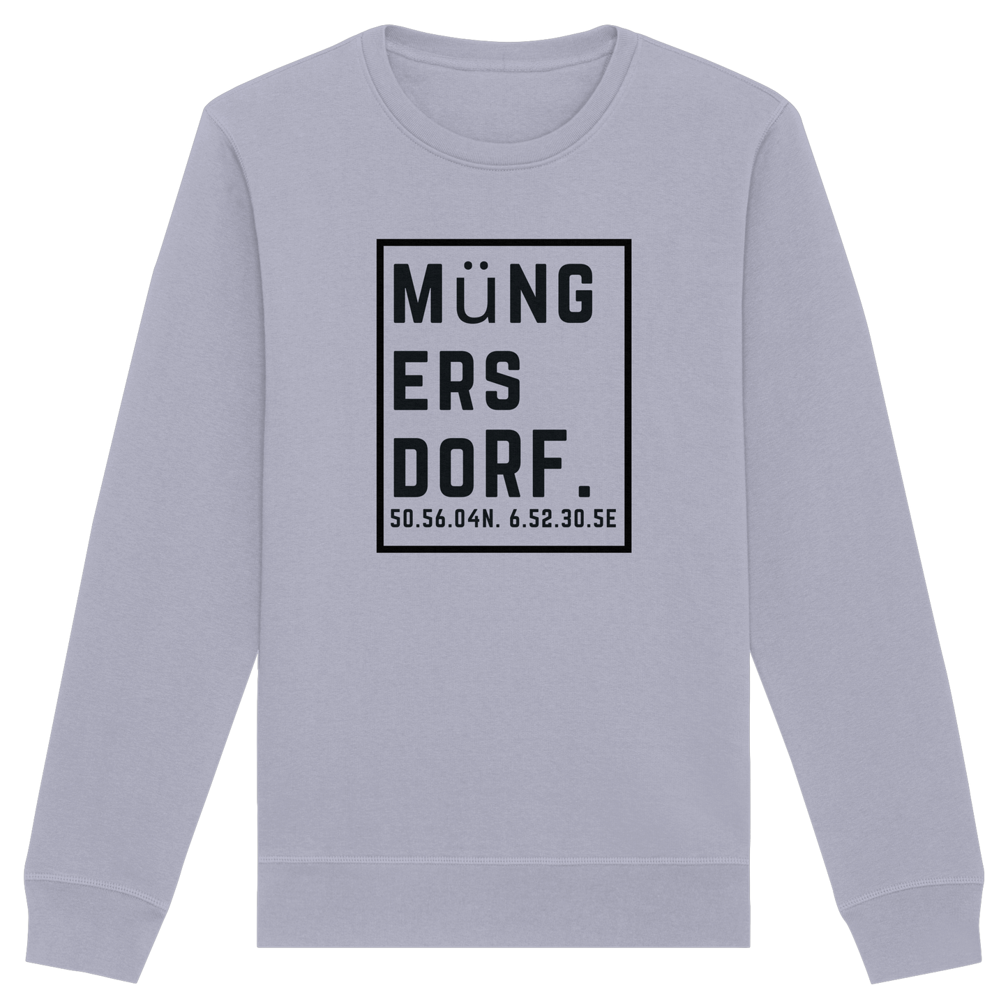 Müngersdorf Koordinaten (großer Druck auf der Brust) - Organic Basic Unisex Sweatshirt