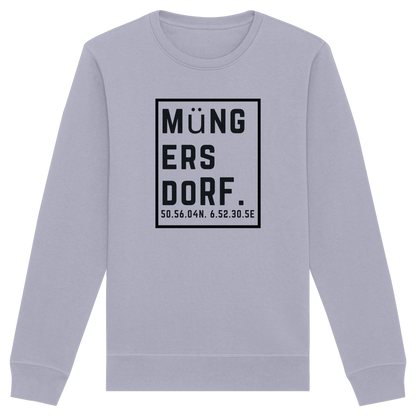 Müngersdorf Koordinaten (großer Druck auf der Brust) - Organic Basic Unisex Sweatshirt