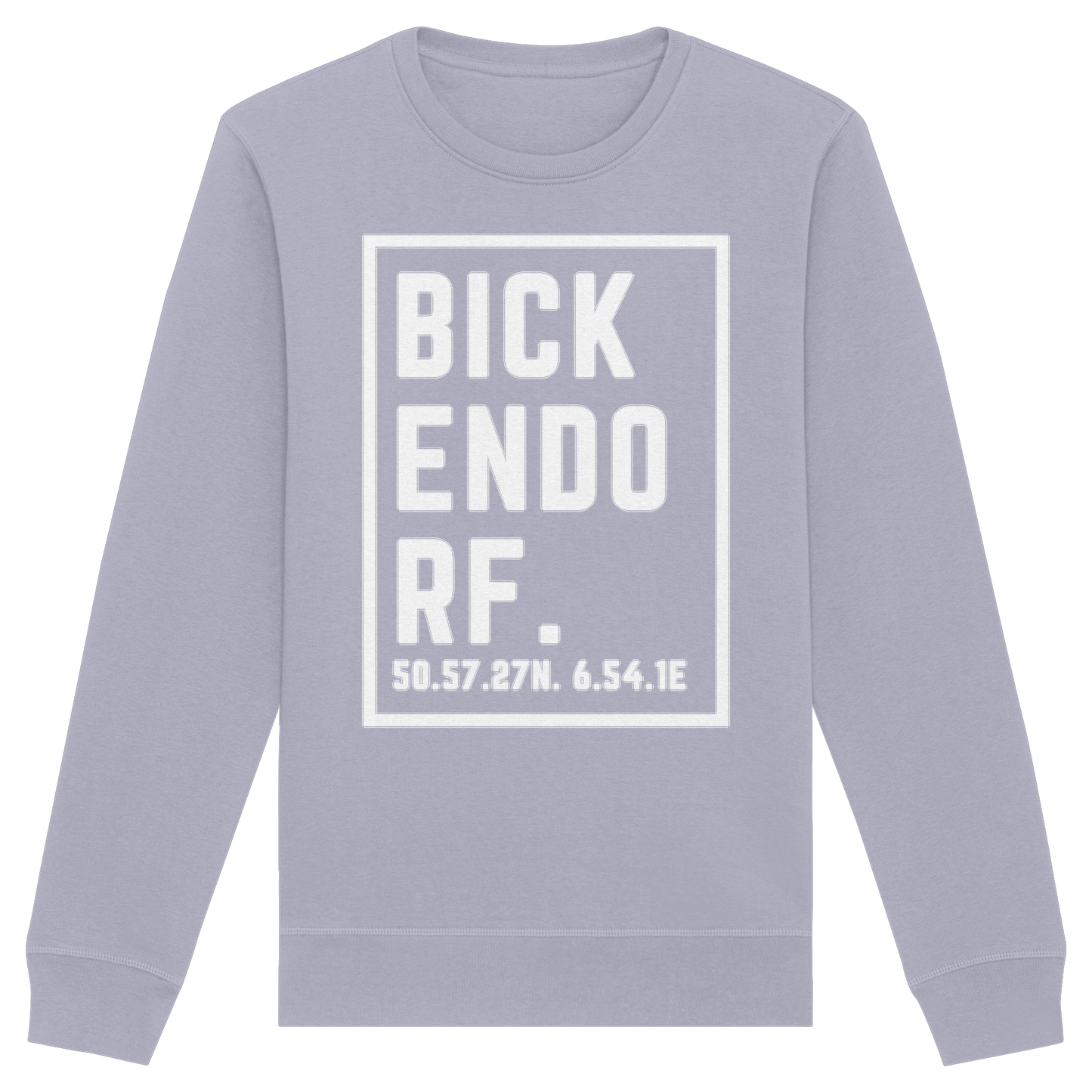 Bickendorf Koordinaten (großer Druck auf der Brust) - Organic Basic Unisex Sweatshirt