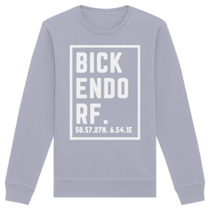 Bickendorf Koordinaten (großer Druck auf der Brust) - Organic Basic Unisex Sweatshirt