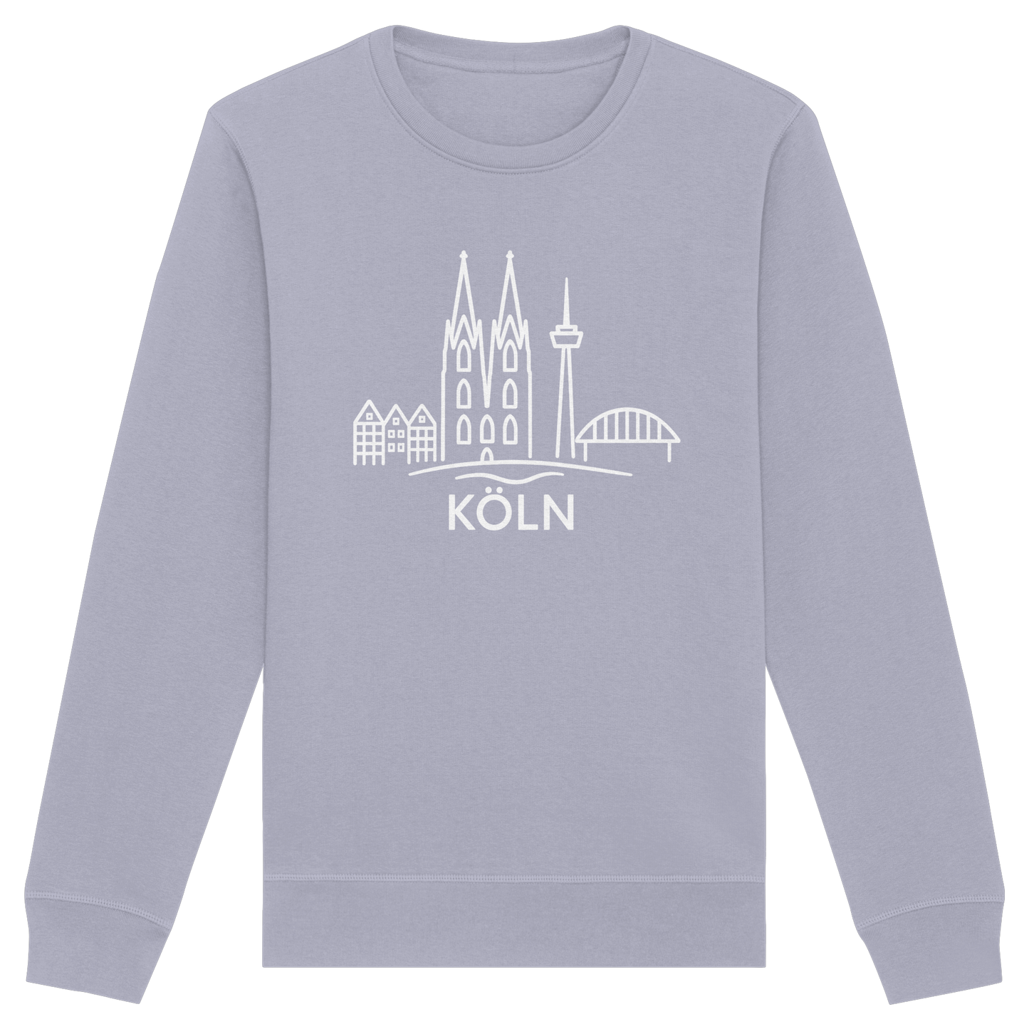 Köln Skyline (großer Druck auf der Brust) - Organic Basic Unisex Sweatshirt