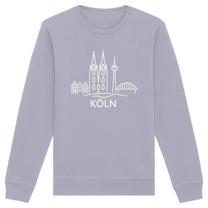 Köln Skyline (großer Druck auf der Brust) - Organic Basic Unisex Sweatshirt