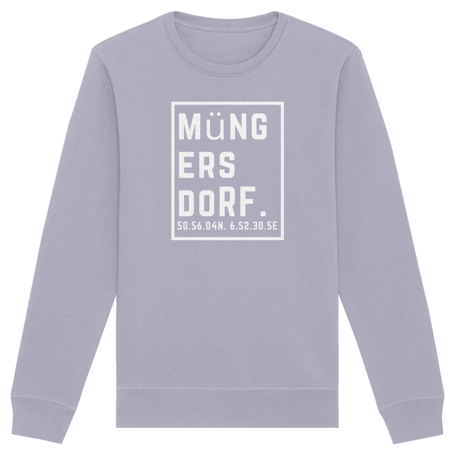 Müngersdorf Koordinaten (großer Druck auf der Brust) - Organic Basic Unisex Sweatshirt