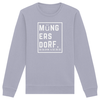 Müngersdorf Koordinaten (großer Druck auf der Brust) - Organic Basic Unisex Sweatshirt