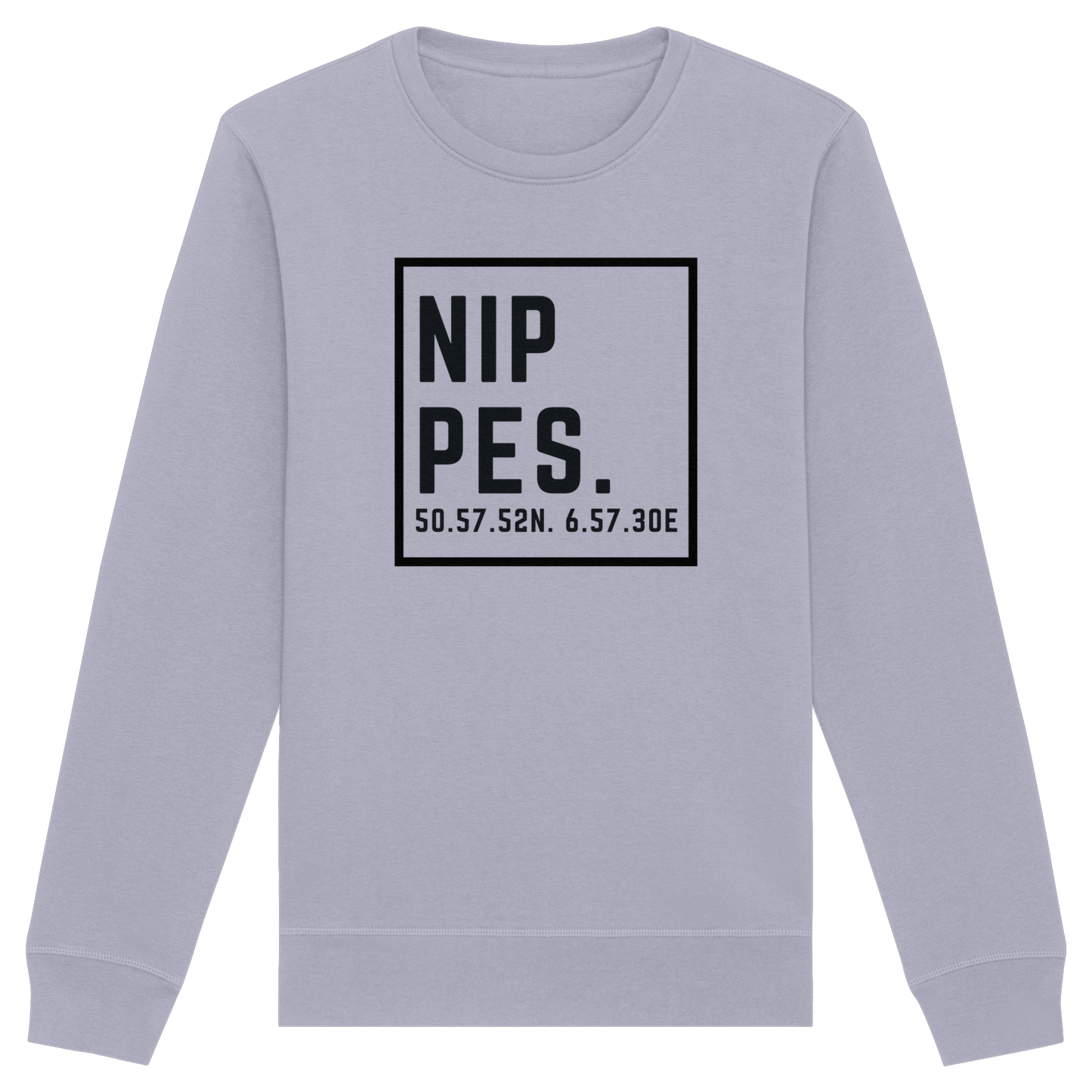 Nippes Koordinaten (großer Druck auf der Brust) - Organic Basic Unisex Sweatshirt