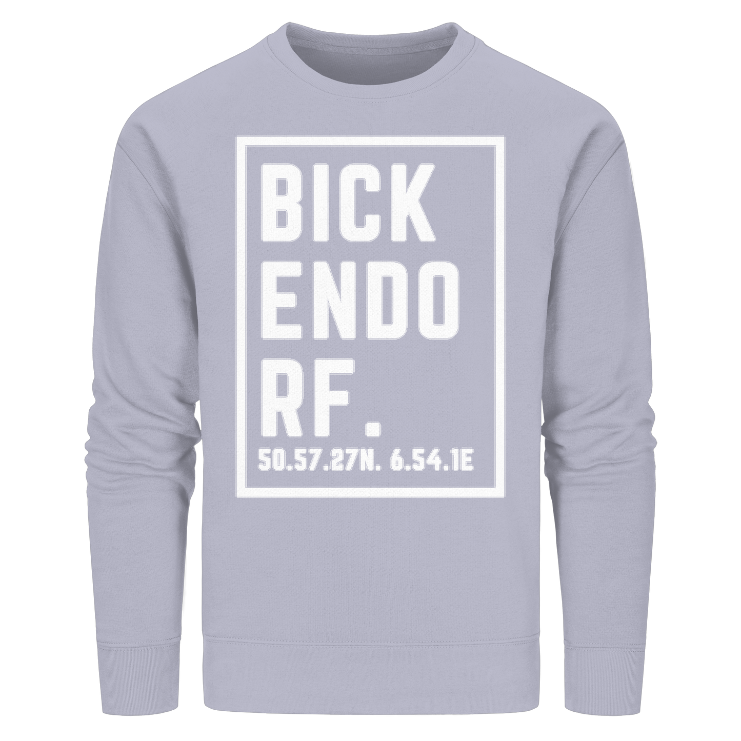 Bickendorf Koordinaten (großer Druck auf der Brust) - Organic Basic Unisex Sweatshirt