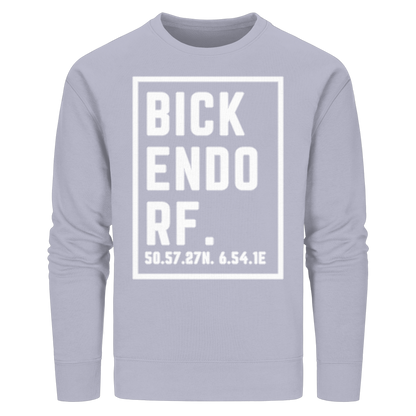 Bickendorf Koordinaten (großer Druck auf der Brust) - Organic Basic Unisex Sweatshirt