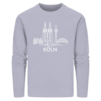 Köln Skyline (großer Druck auf der Brust) - Organic Basic Unisex Sweatshirt