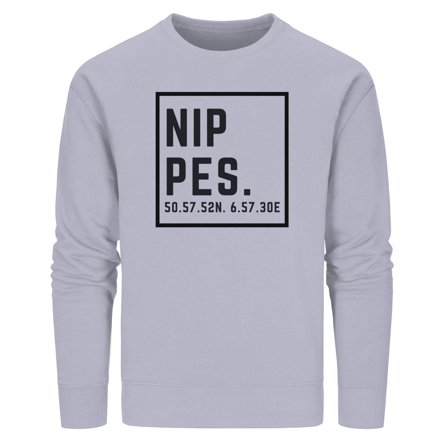 Nippes Koordinaten (großer Druck auf der Brust) - Organic Basic Unisex Sweatshirt