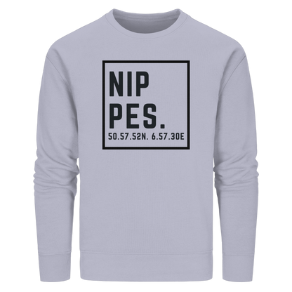 Nippes Koordinaten (großer Druck auf der Brust) - Organic Basic Unisex Sweatshirt