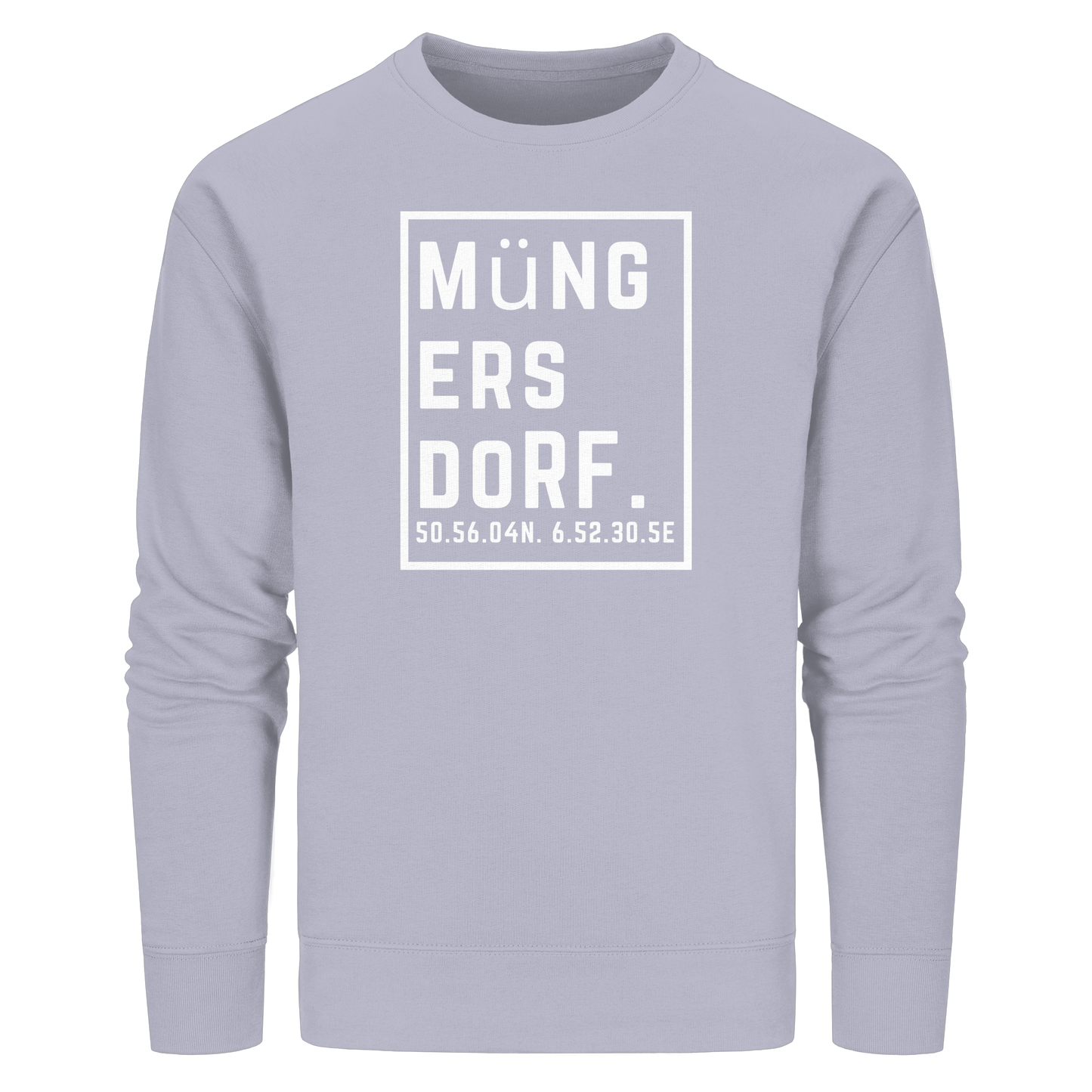 Müngersdorf Koordinaten (großer Druck auf der Brust) - Organic Basic Unisex Sweatshirt