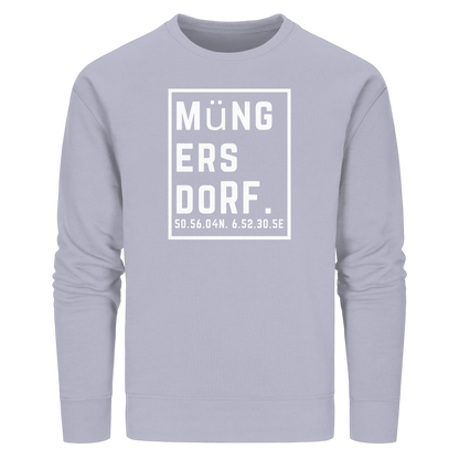 Müngersdorf Koordinaten (großer Druck auf der Brust) - Organic Basic Unisex Sweatshirt