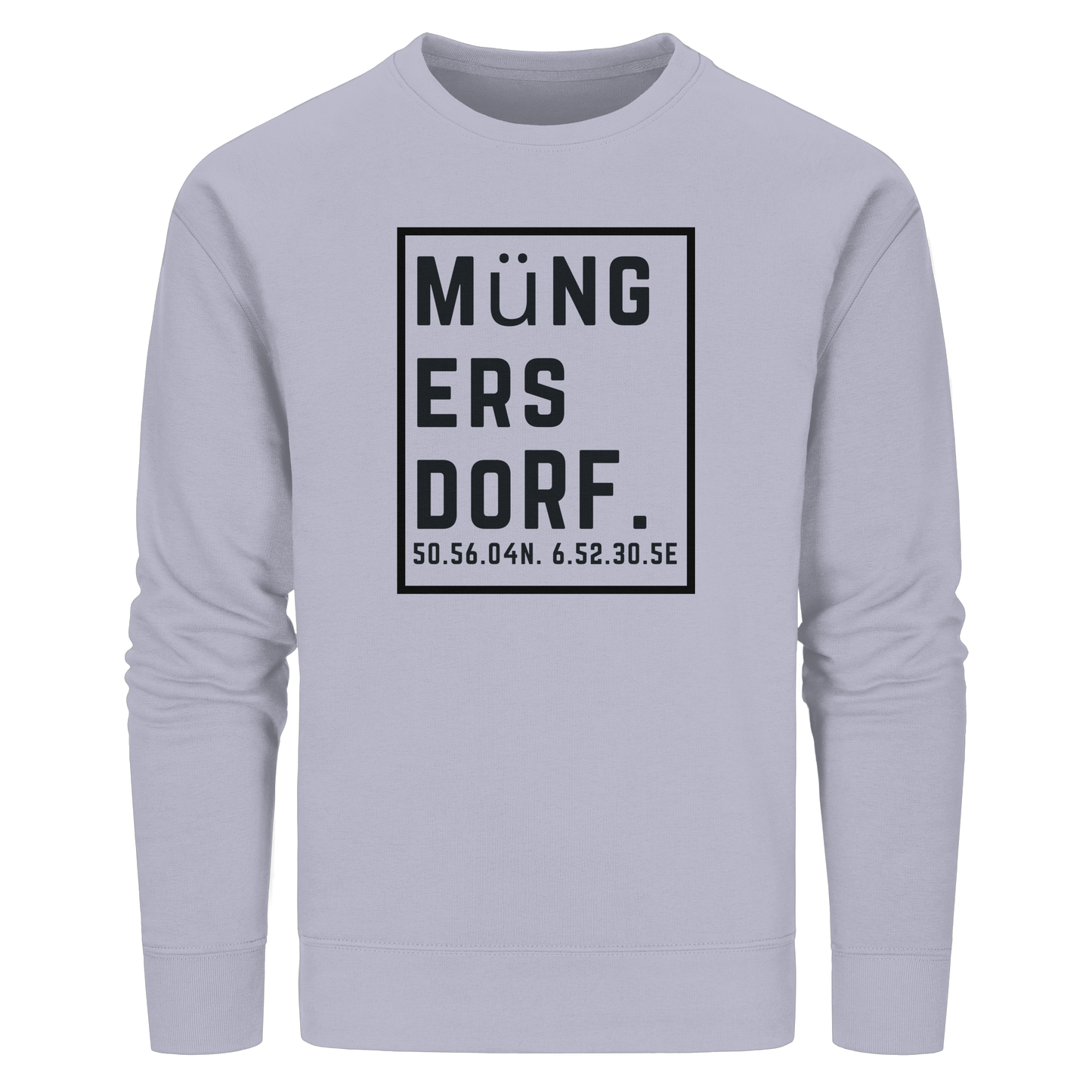Müngersdorf Koordinaten (großer Druck auf der Brust) - Organic Basic Unisex Sweatshirt