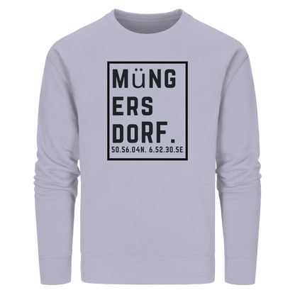 Müngersdorf Koordinaten (großer Druck auf der Brust) - Organic Basic Unisex Sweatshirt