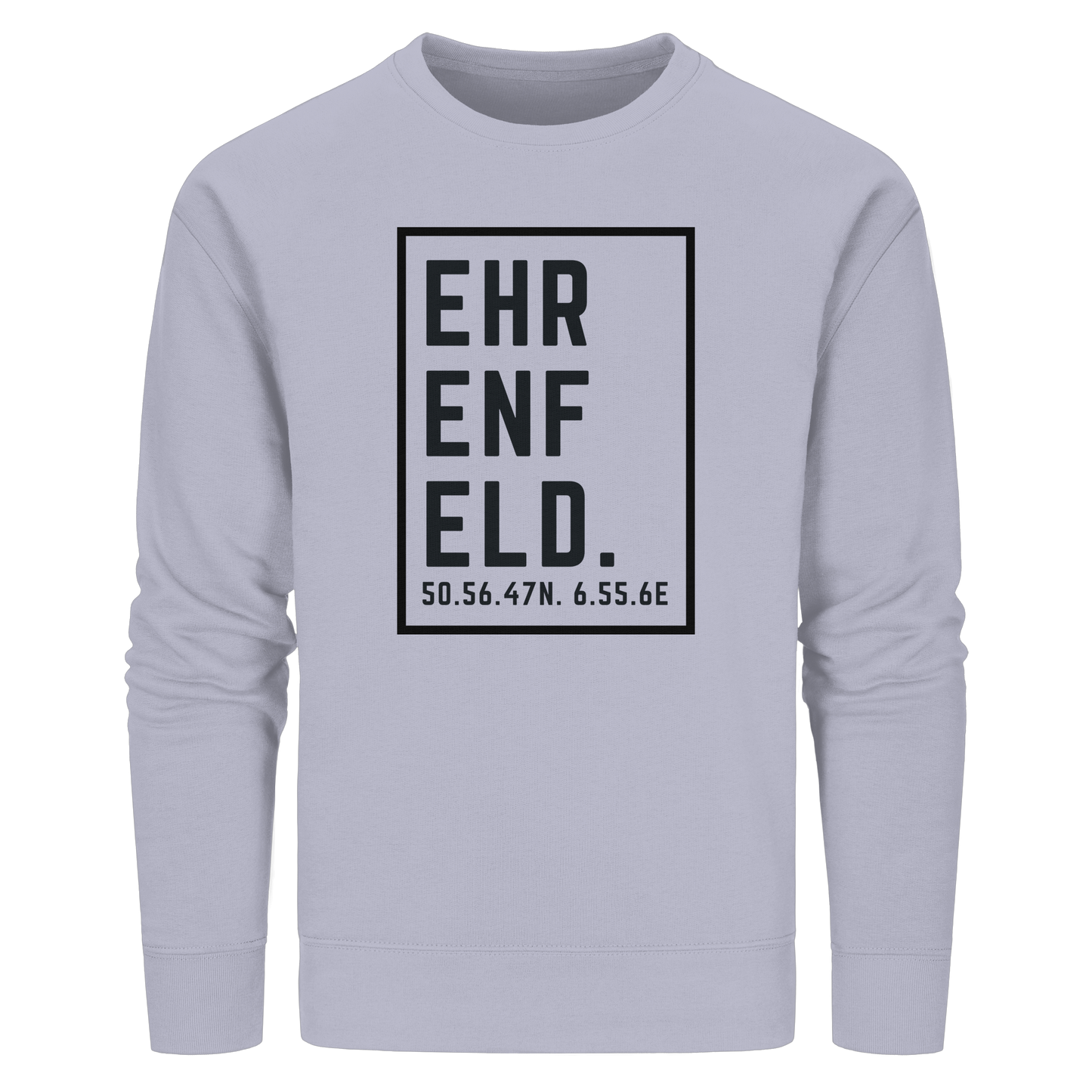 Ehrenfeld Koordinaten (großer Druck auf der Brust) - Organic Basic Unisex Sweatshirt