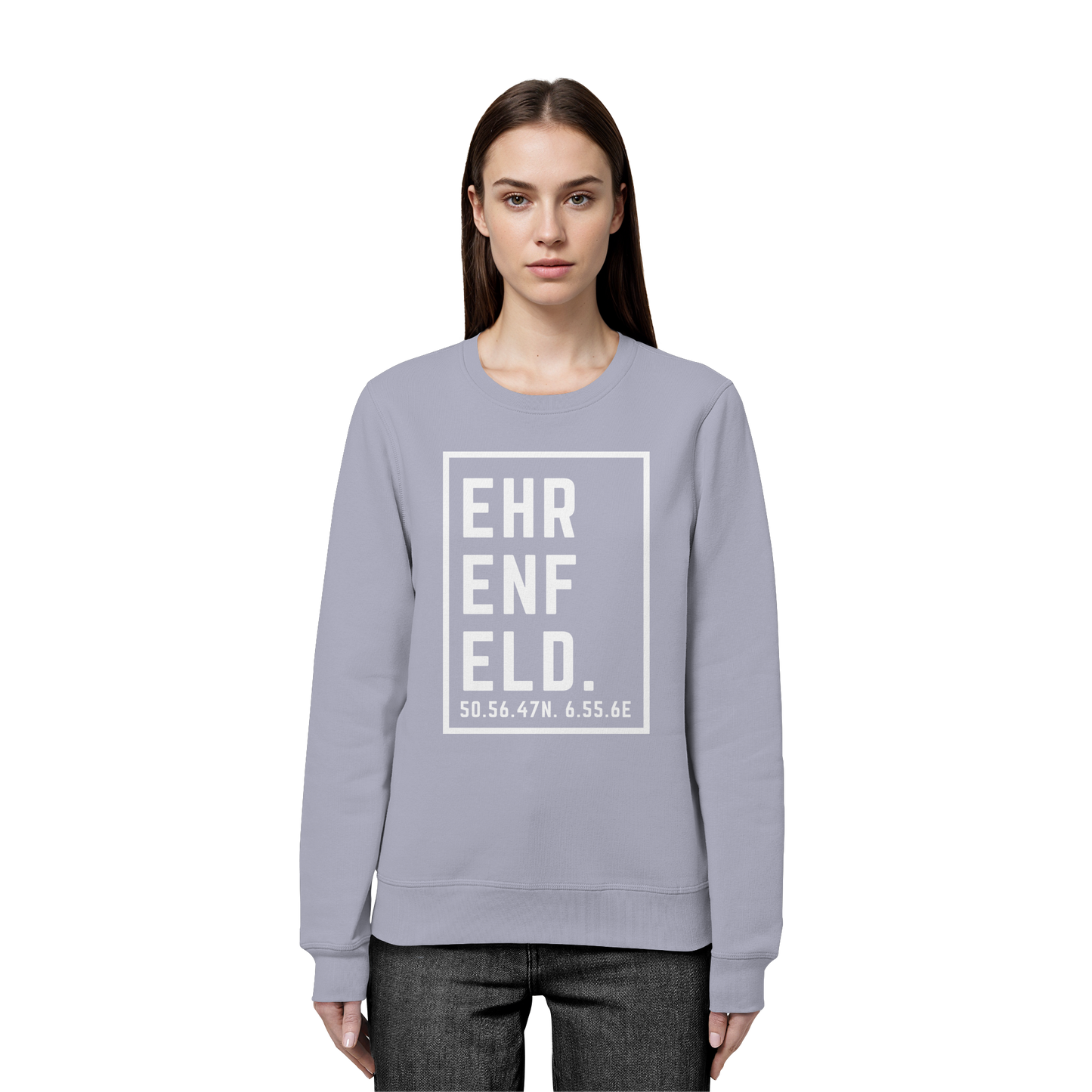 Ehrenfeld Koordinaten (großer Druck auf der Brust) - Organic Basic Unisex Sweatshirt