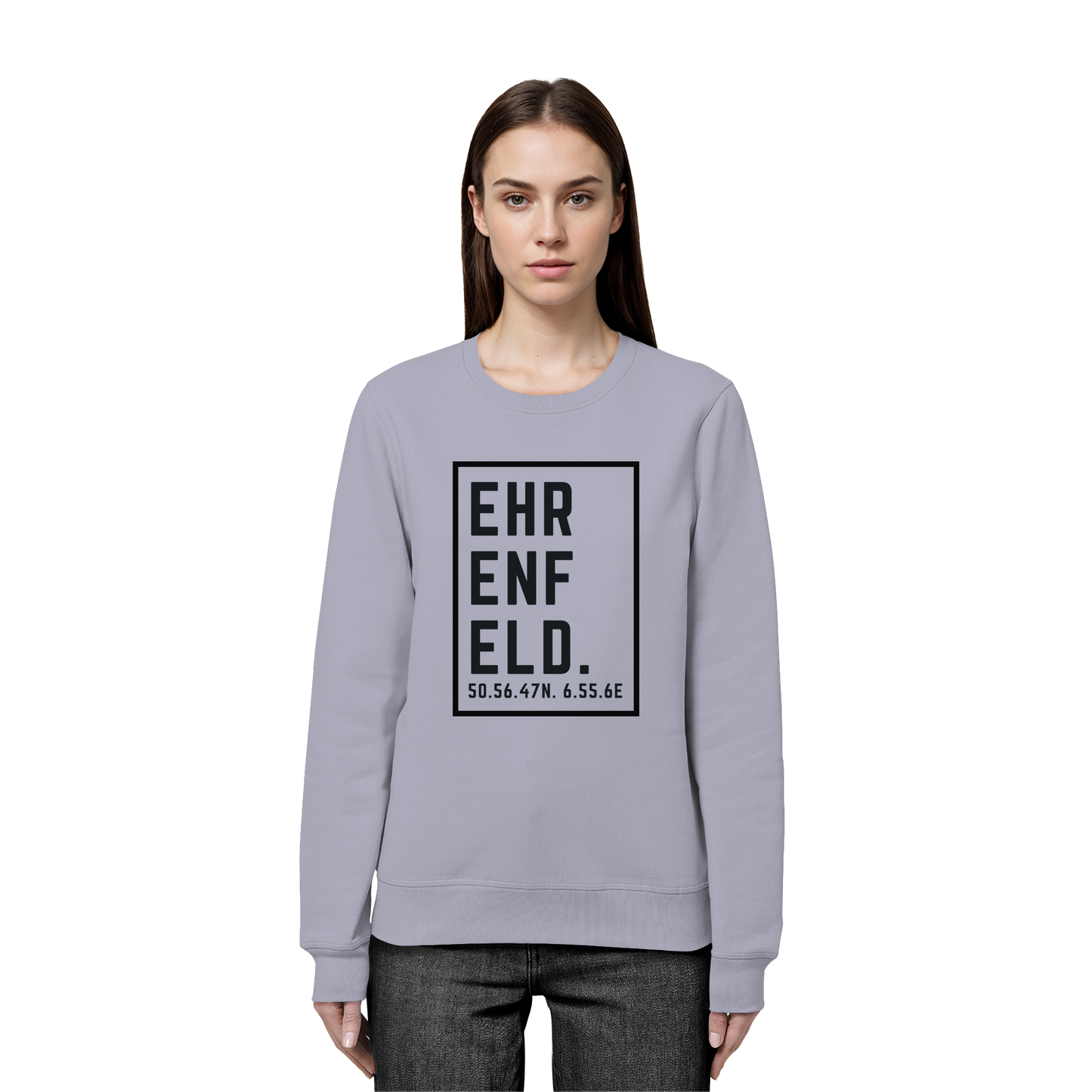 Ehrenfeld Koordinaten (großer Druck auf der Brust) - Organic Basic Unisex Sweatshirt