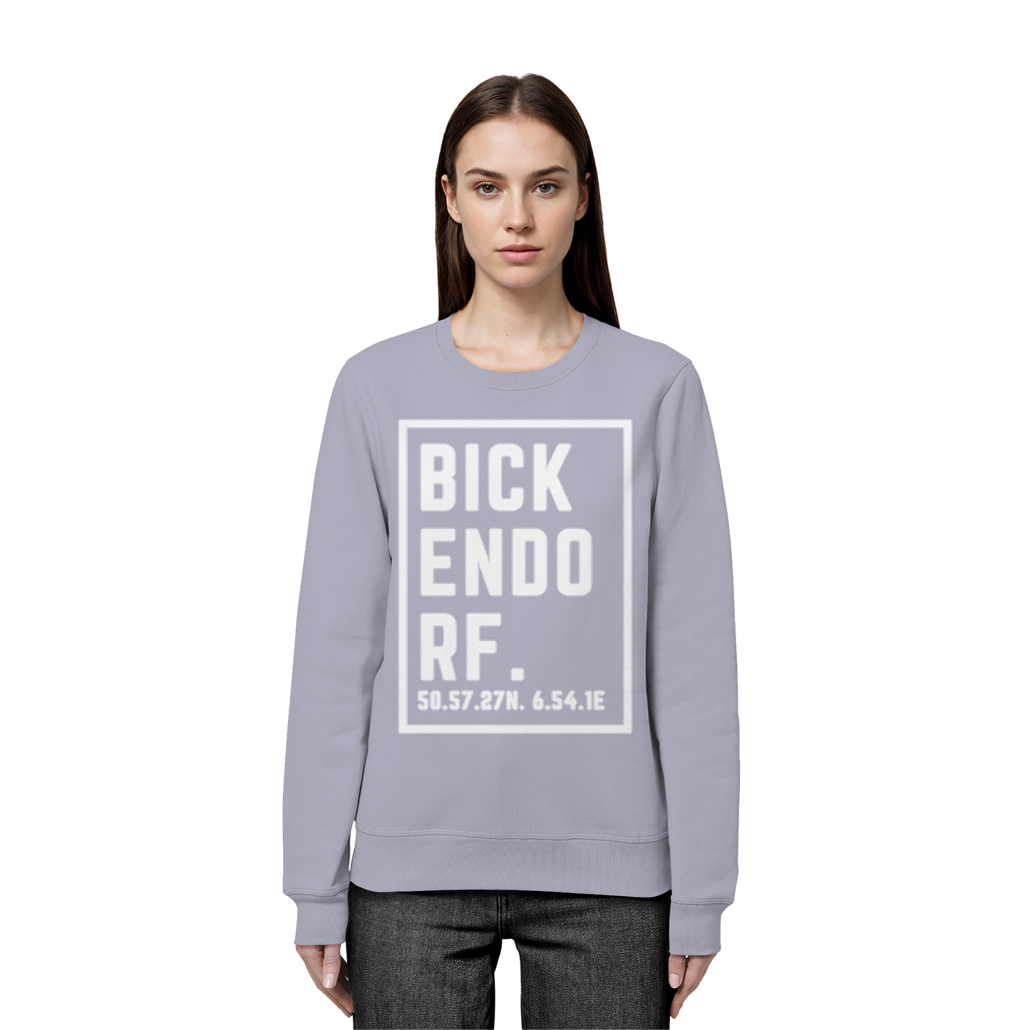 Bickendorf Koordinaten (großer Druck auf der Brust) - Organic Basic Unisex Sweatshirt