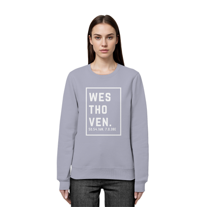 Westhoven Koordinaten (großer Druck auf der Brust) - Organic Basic Unisex Sweatshirt