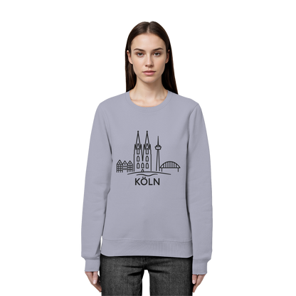 Köln Skyline (großer Druck auf der Brust) - Organic Basic Unisex Sweatshirt