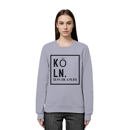 Köln Koordinaten (großer Druck auf der Brust) - Organic Basic Unisex Sweatshirt