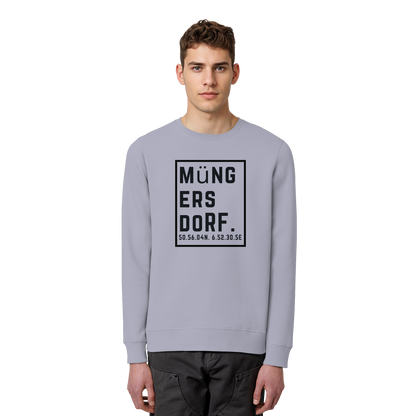 Müngersdorf Koordinaten (großer Druck auf der Brust) - Organic Basic Unisex Sweatshirt