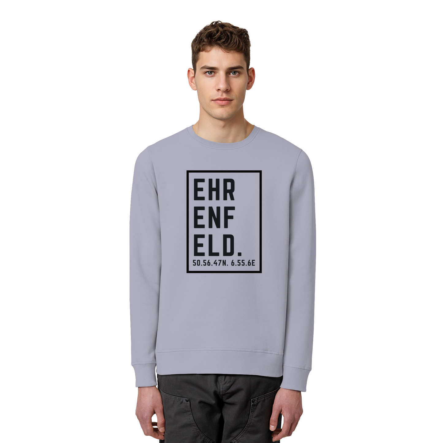 Ehrenfeld Koordinaten (großer Druck auf der Brust) - Organic Basic Unisex Sweatshirt