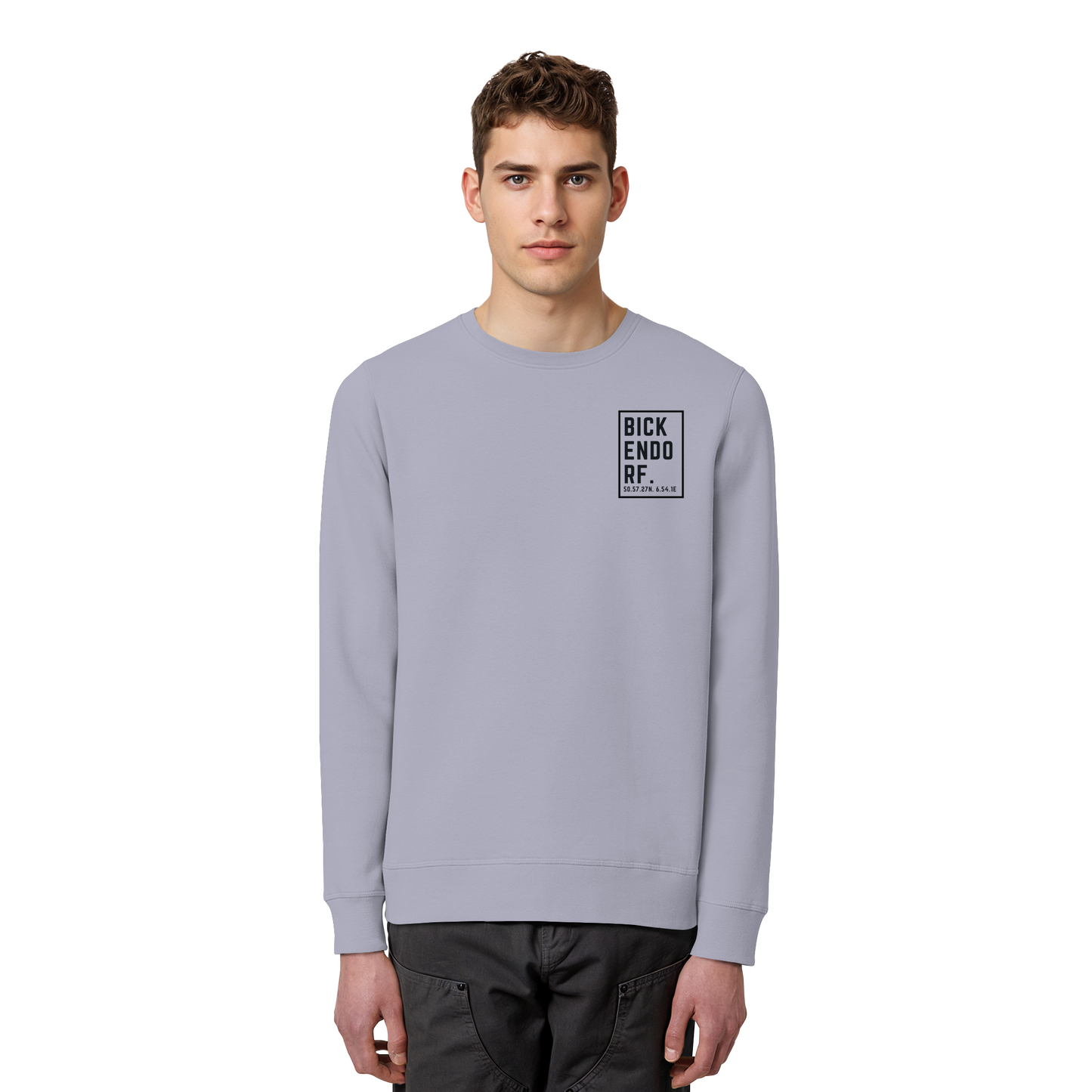 Bickendorf Koordinaten (kleiner Druck auf der Brust) - Organic Basic Unisex Sweatshirt