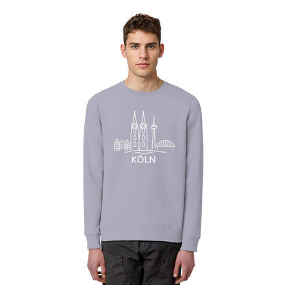 Köln Skyline (großer Druck auf der Brust) - Organic Basic Unisex Sweatshirt