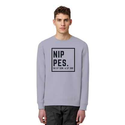 Nippes Koordinaten (großer Druck auf der Brust) - Organic Basic Unisex Sweatshirt