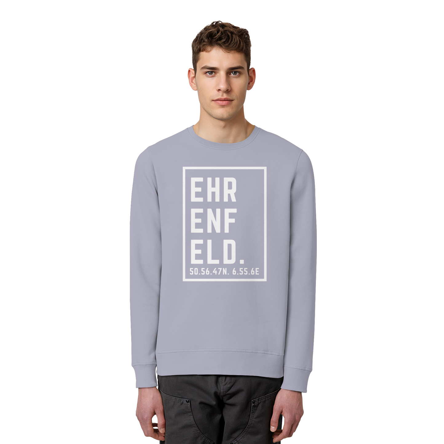 Ehrenfeld Koordinaten (großer Druck auf der Brust) - Organic Basic Unisex Sweatshirt