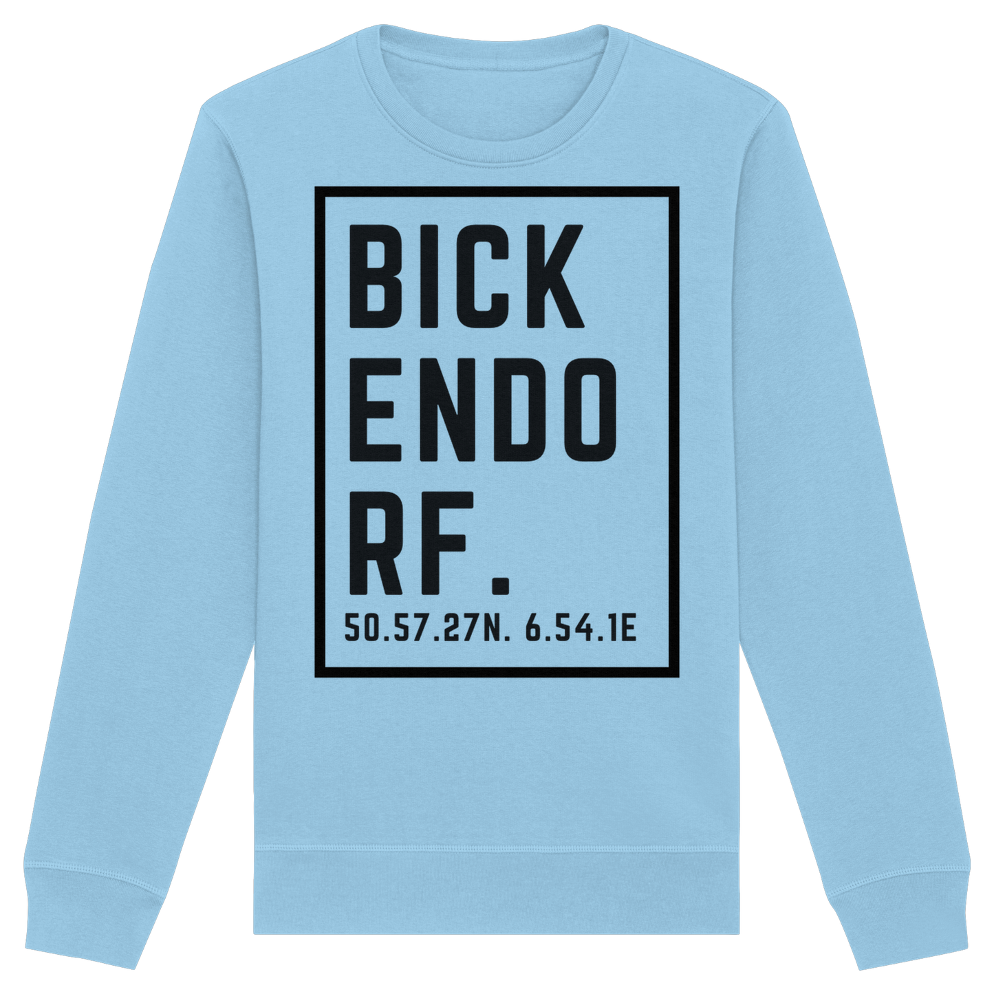 Bickendorf Koordinaten (großer Druck auf der Brust) - Organic Basic Unisex Sweatshirt