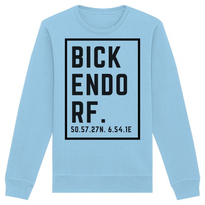 Bickendorf Koordinaten (großer Druck auf der Brust) - Organic Basic Unisex Sweatshirt